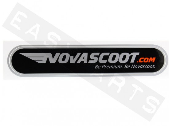 Sticker NOVASCOOT Zilver/ Zwart (19,5cm)